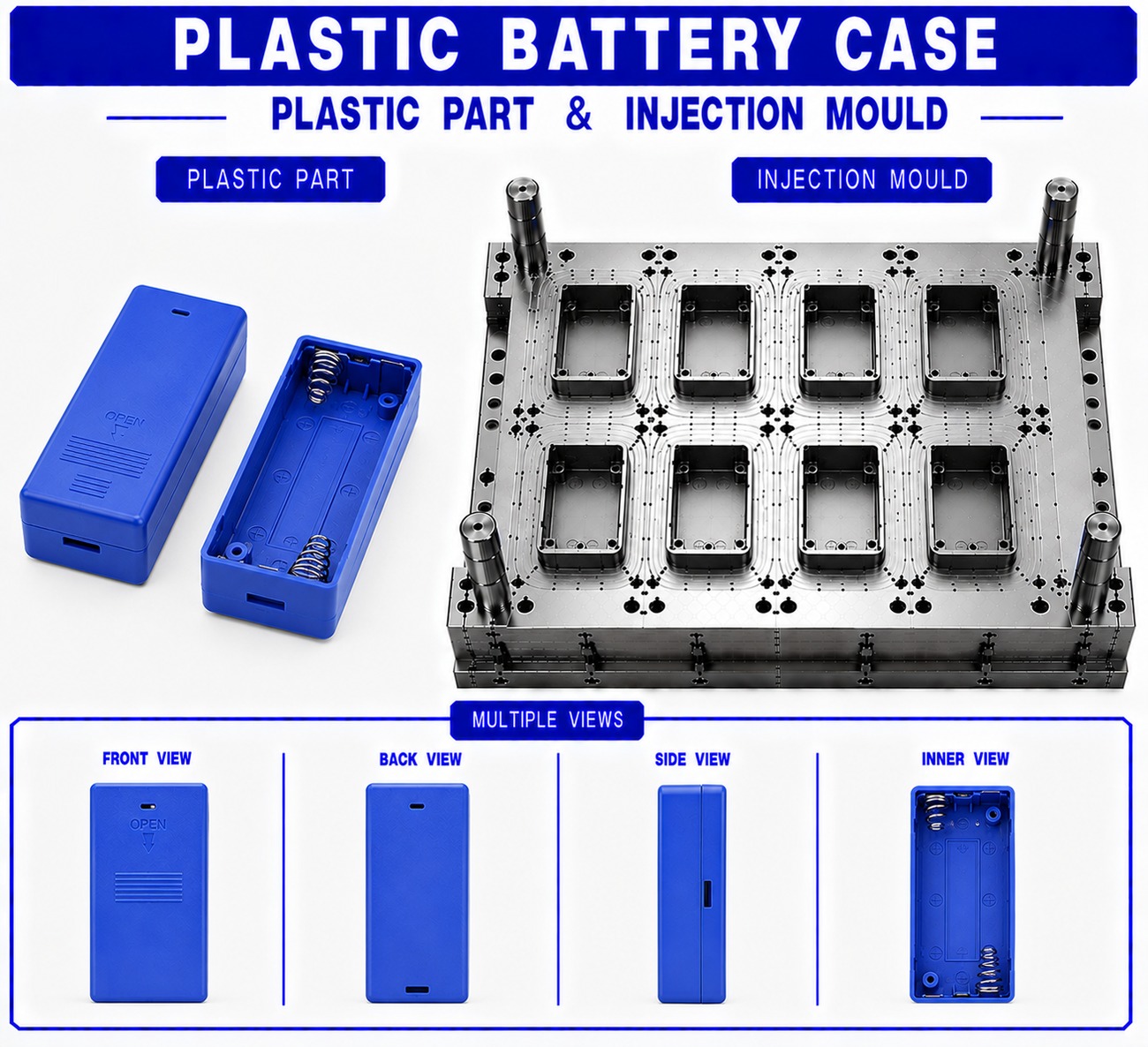 Plastic Battery Case Mould and Moulding Service
